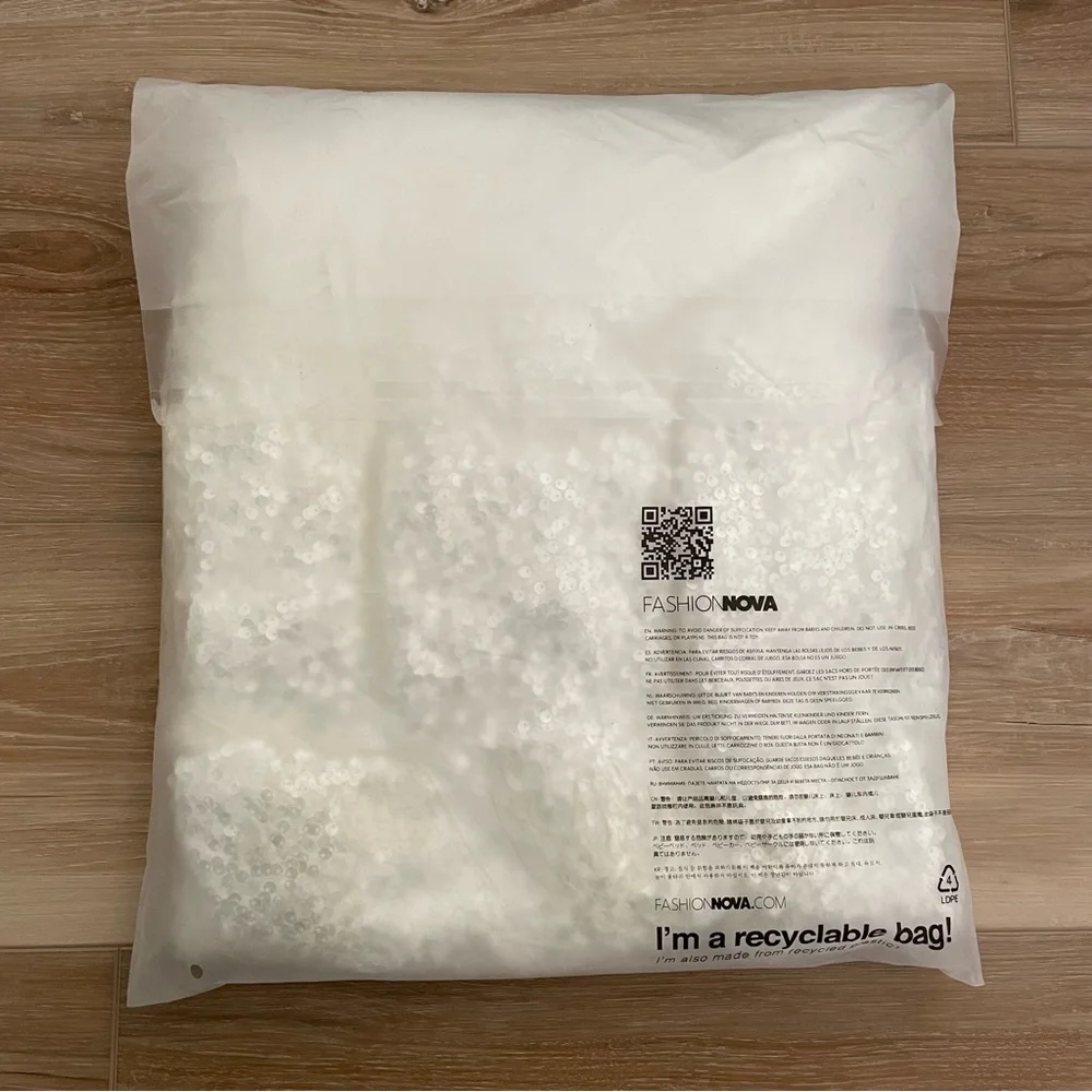 Fashion Nova Bring The Drama Silver Sequin Midi Dress 1X - Picture 5 of 9